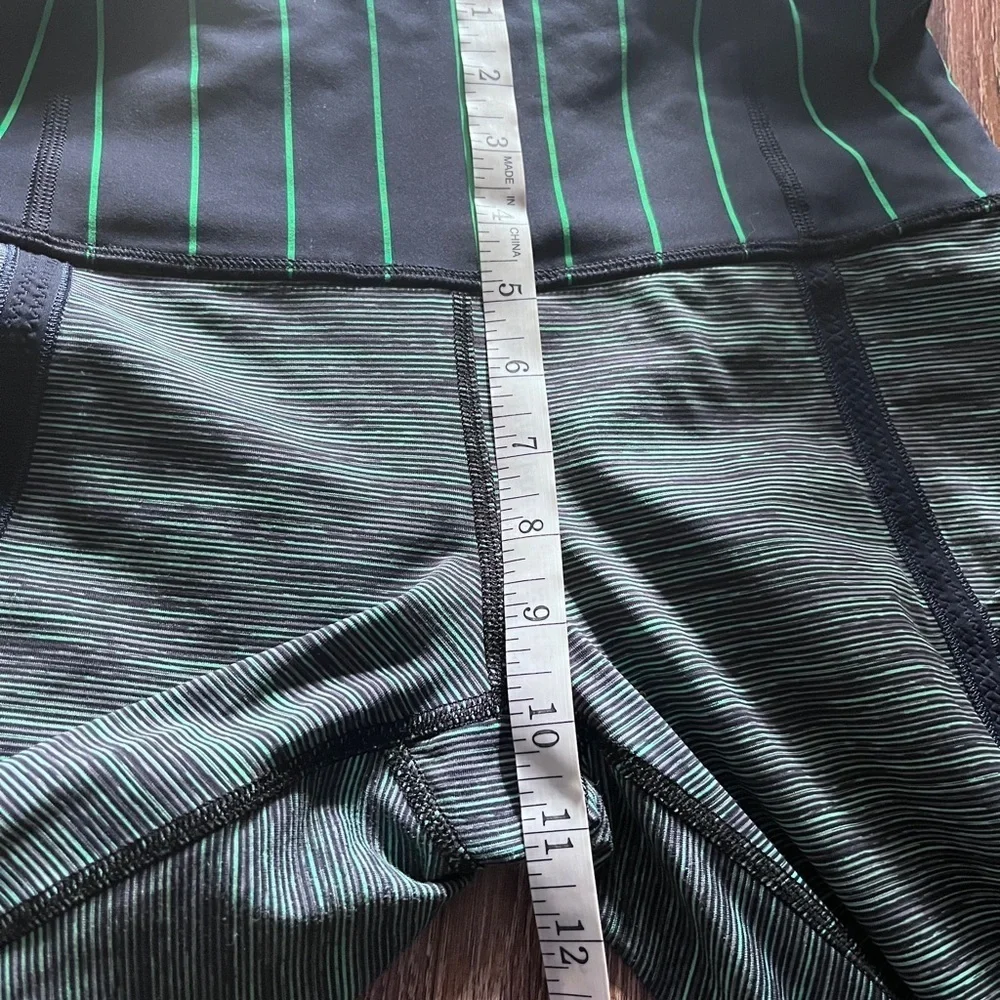 Lululemon high waist with pocket bleu and green - Picture 5 of 9